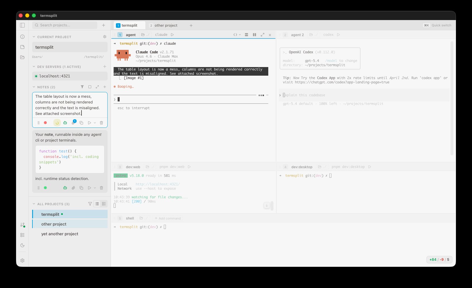 TermSplit workspace (Light)
